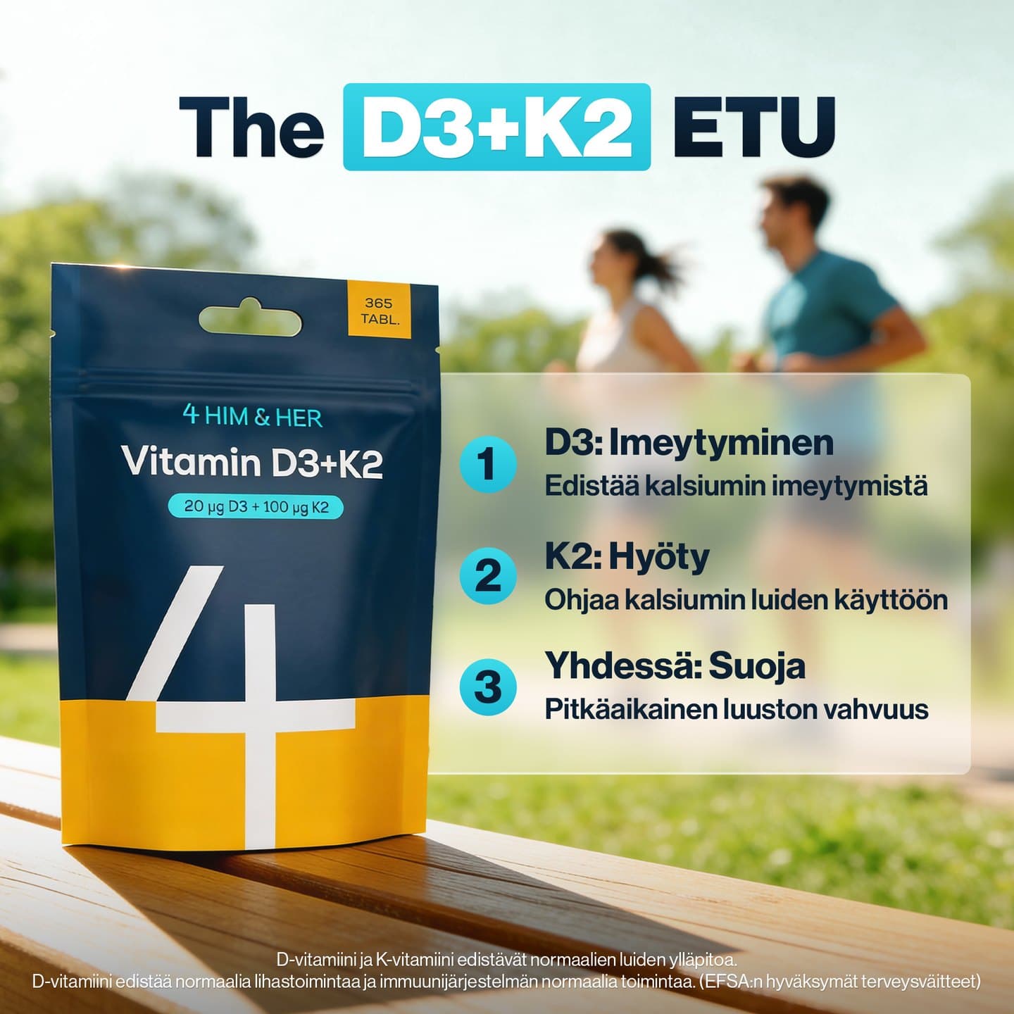 Vitamin D3 + K2