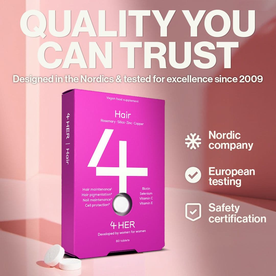 Maintain your youth with 4HER Hair supplements