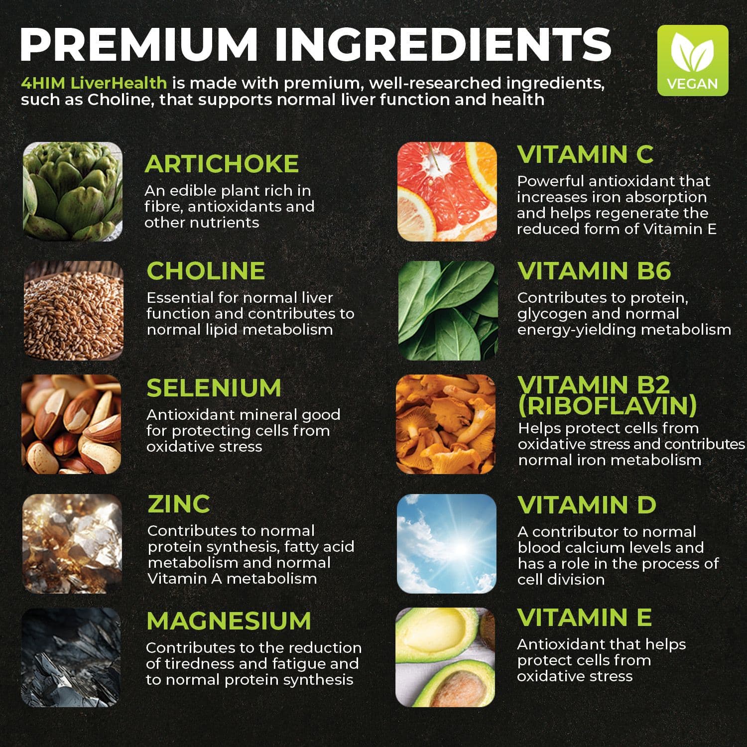Premium ingredients
