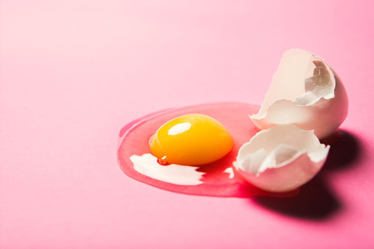 rikkoitunut kananmuna