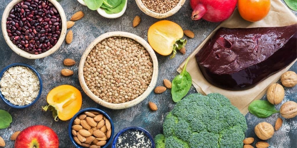 Foods containing iron