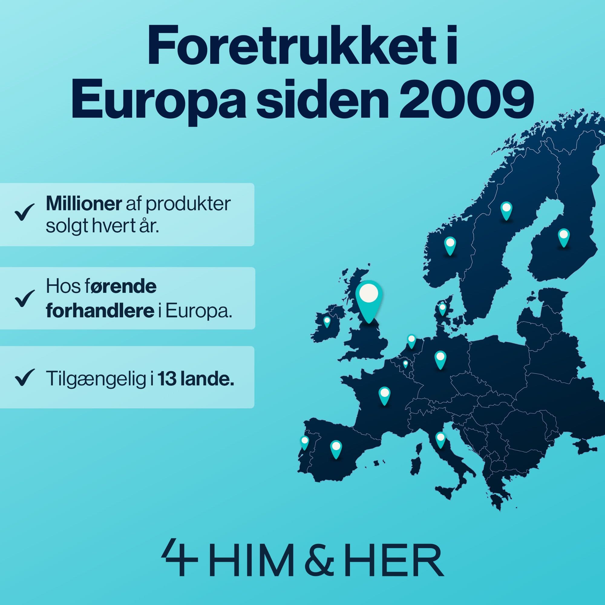 Foretrukket i Europa siden 2009