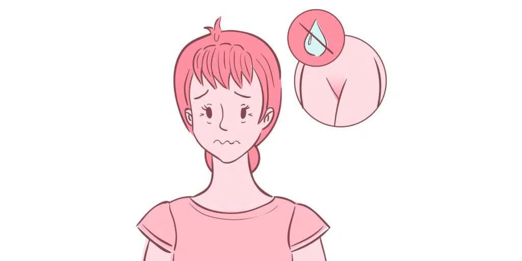 kuvituskuva kuivasta emättimestä