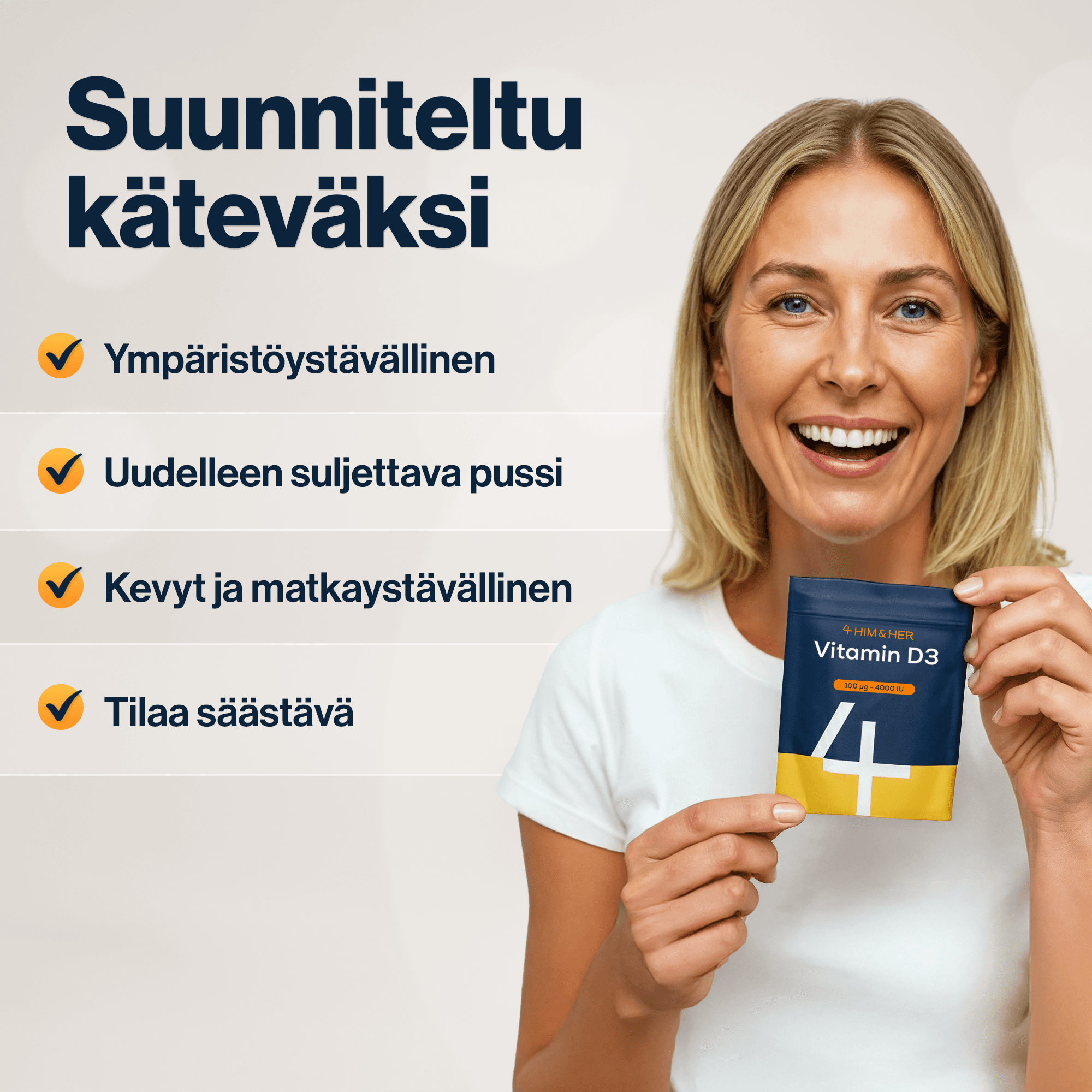 Suunnieltu käteväksi
