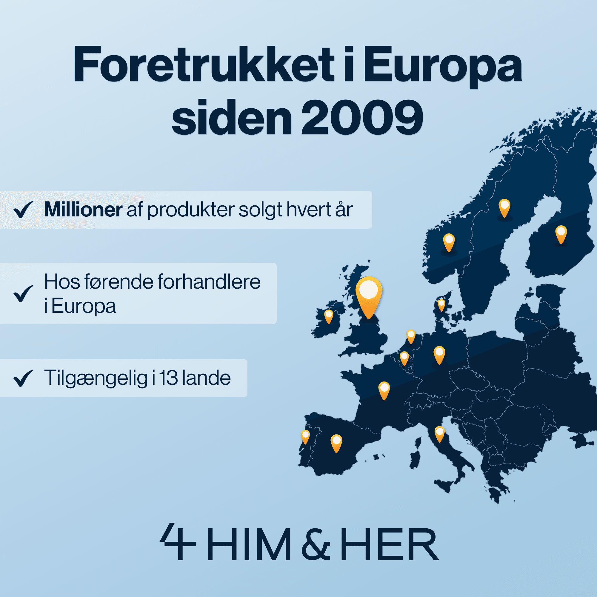 Foretrukket i Europa siden 2009