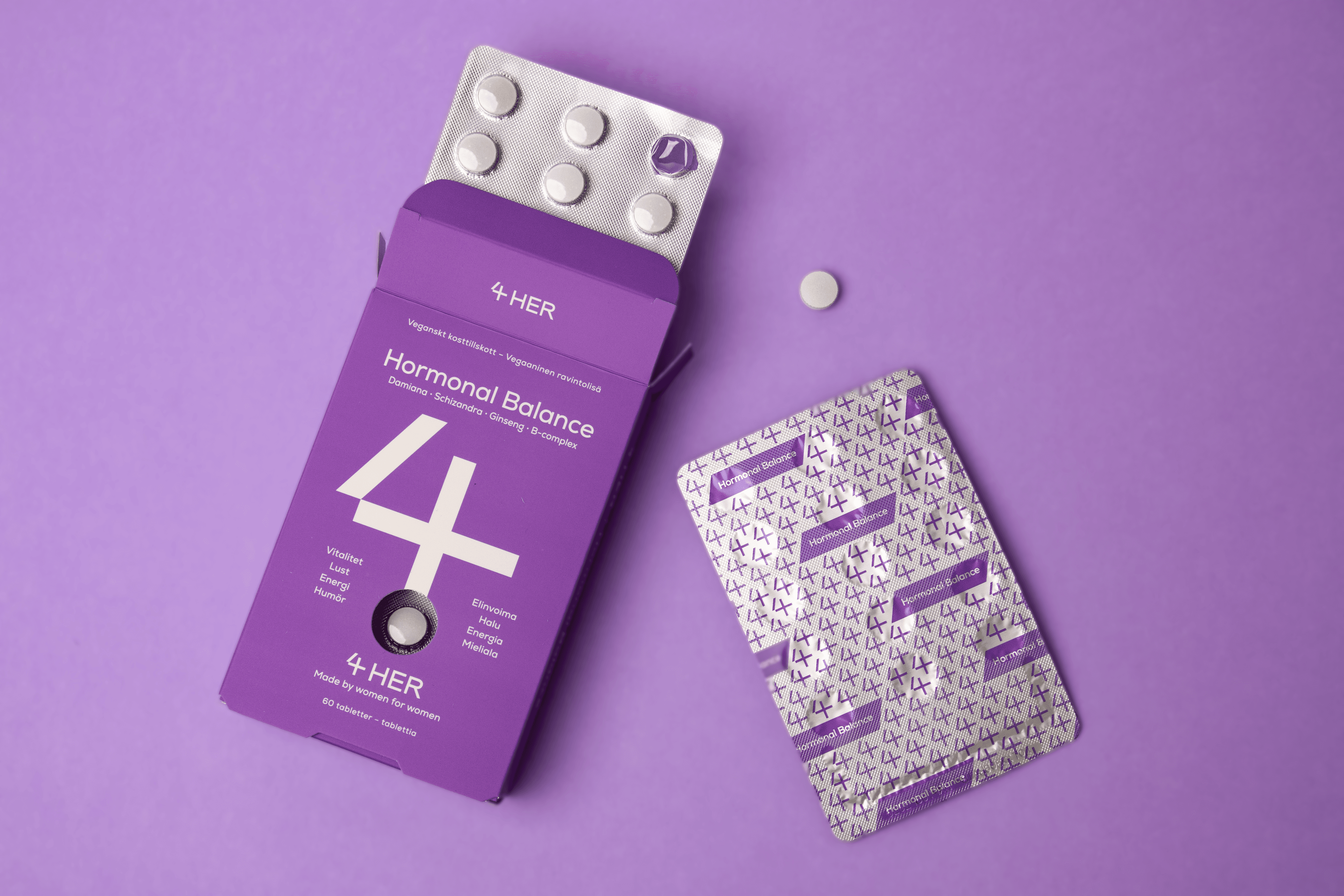 4HER Hormonal Balance - tilskud med jern