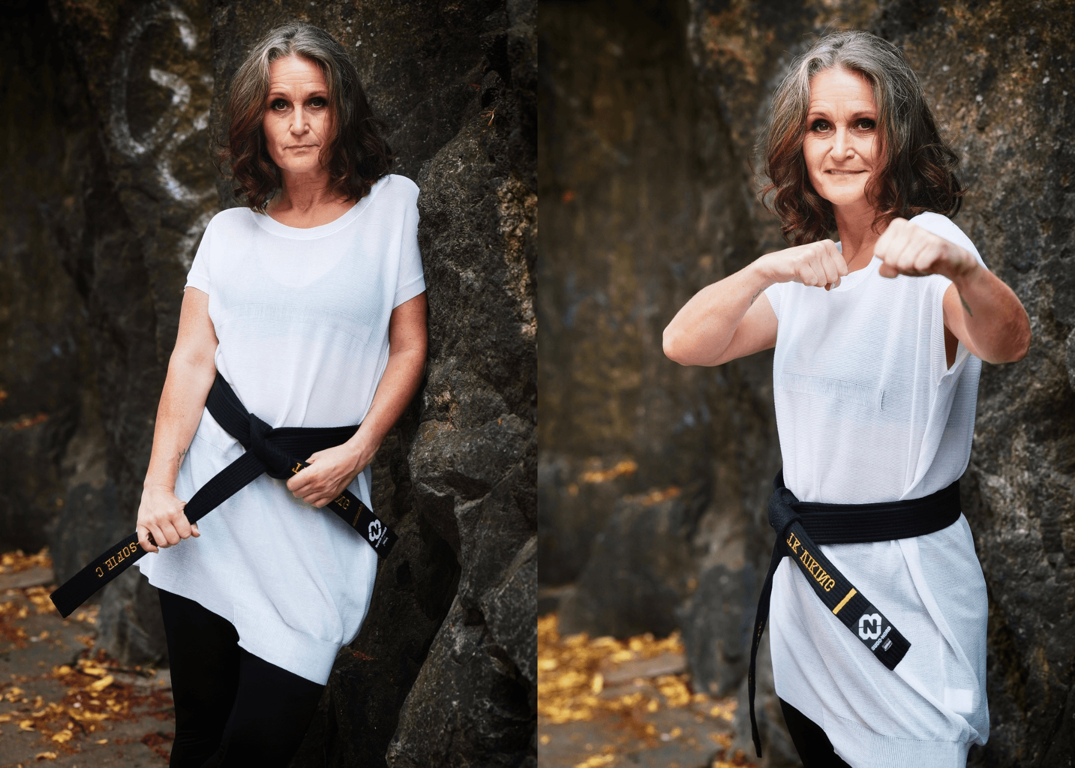 Anna Sofia aktiv i skogen
