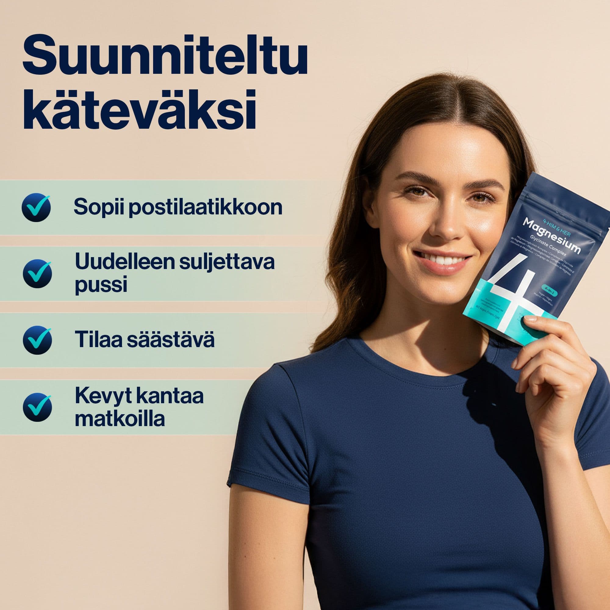 Suunniteltu käteväksi