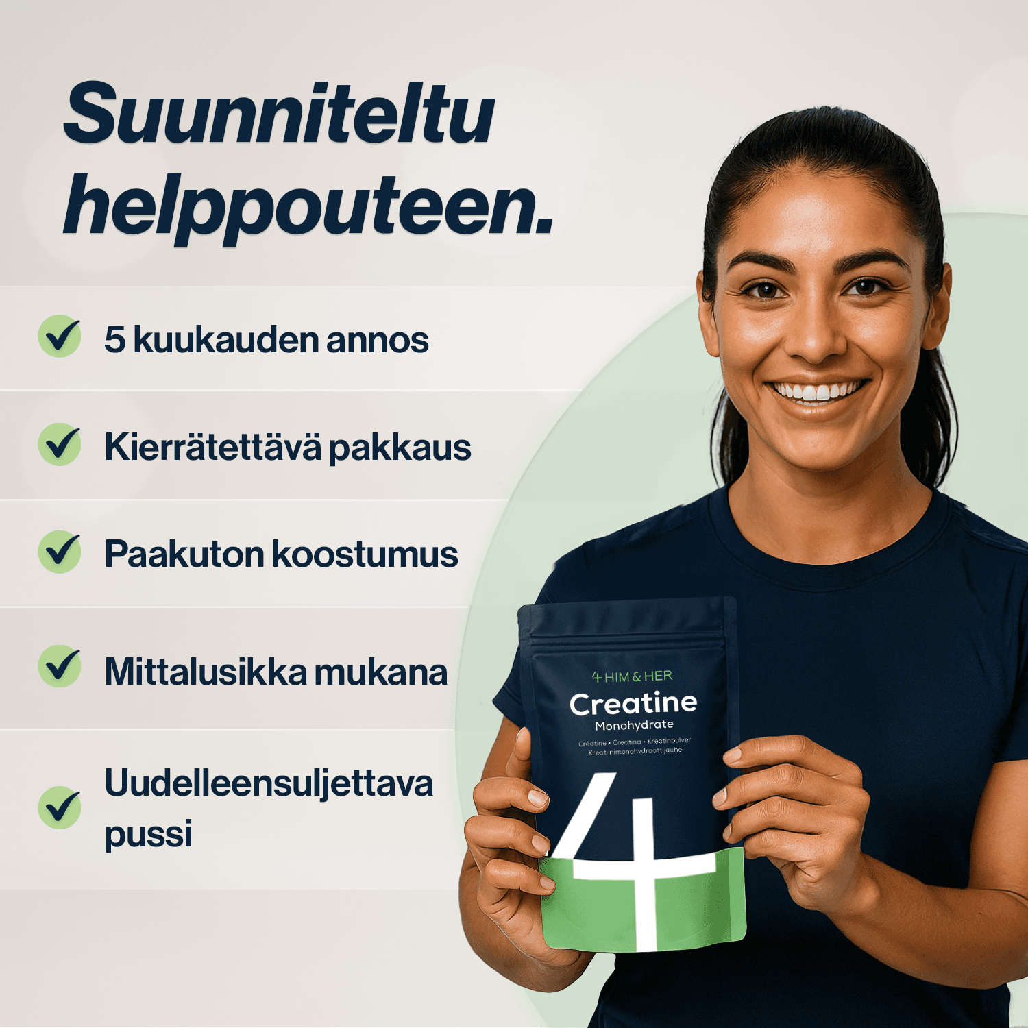 Suunniteltu helppouteen
