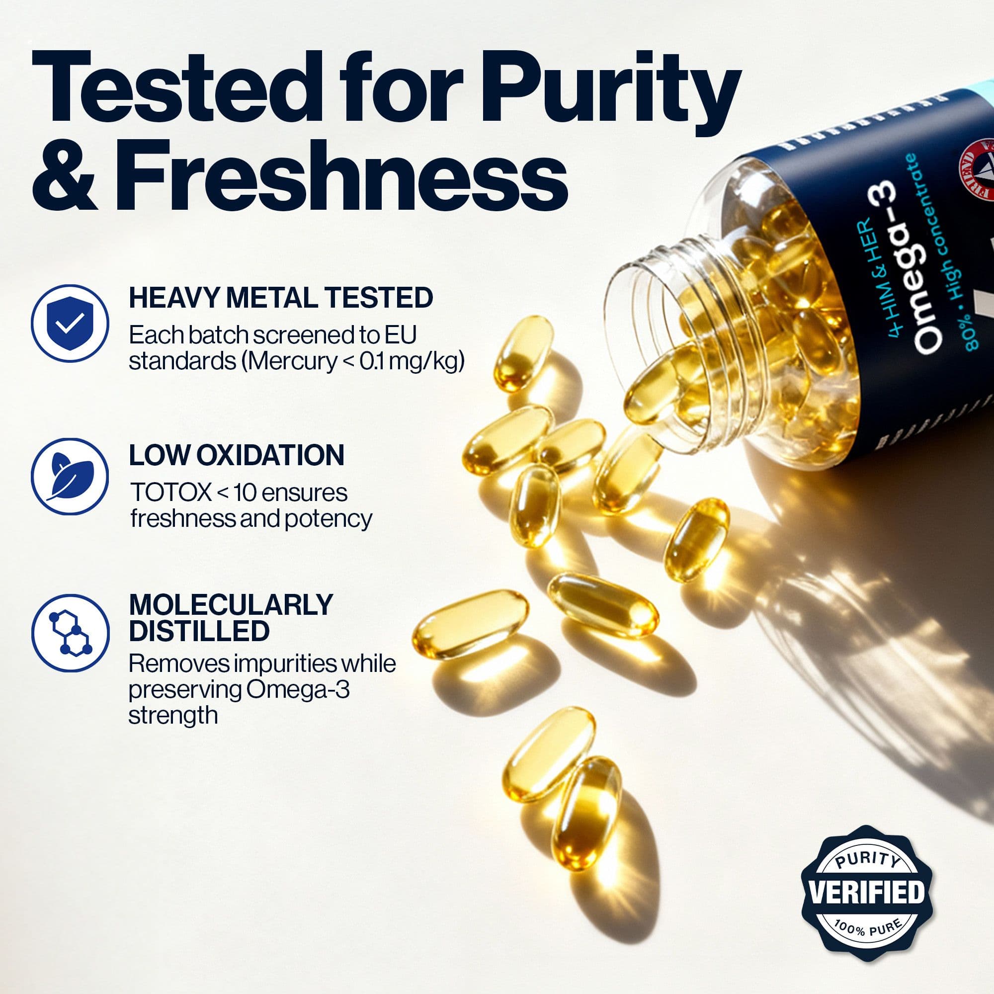 Tested for Purity & Freshness