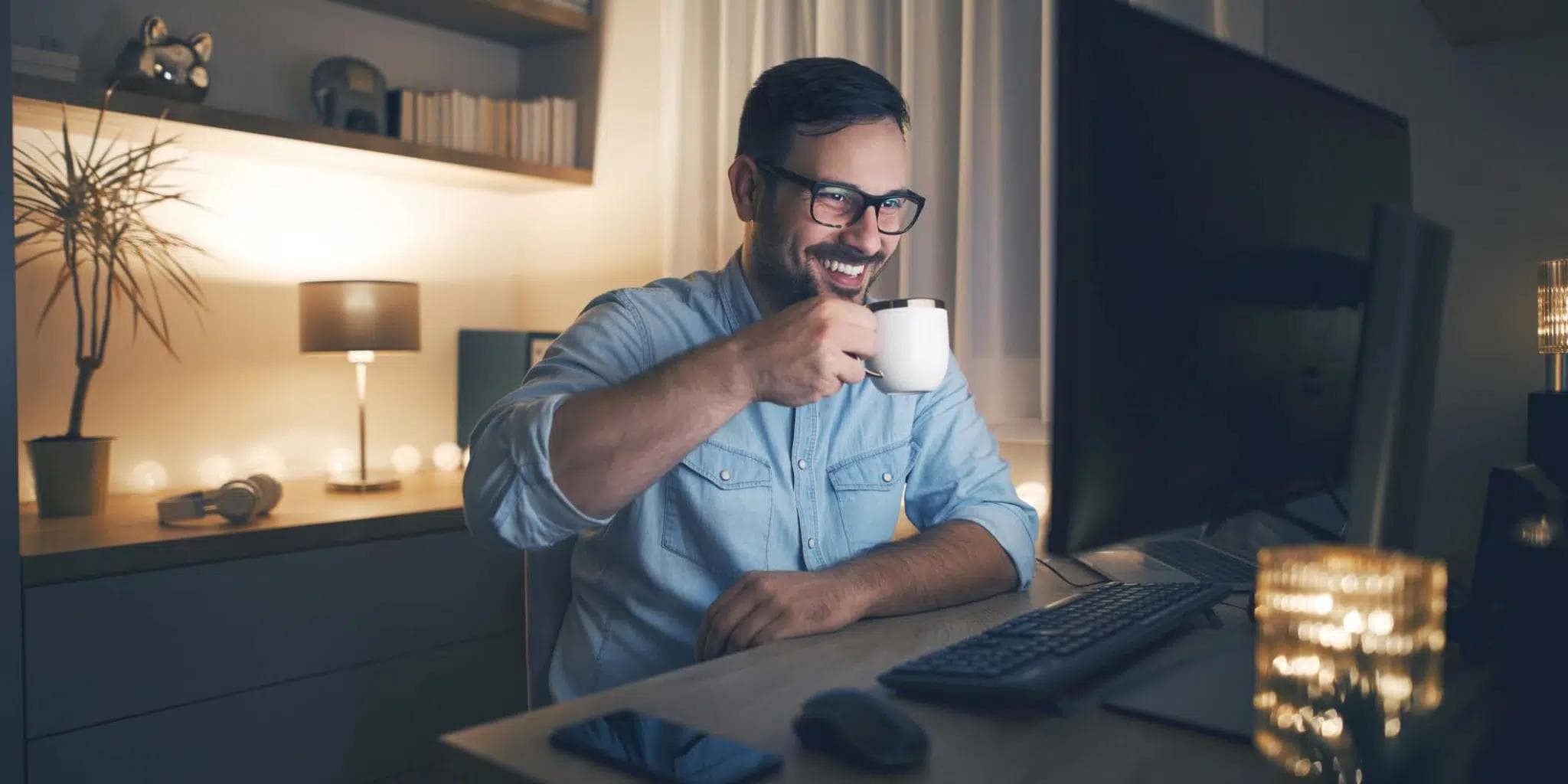 Glad kaffedrikker