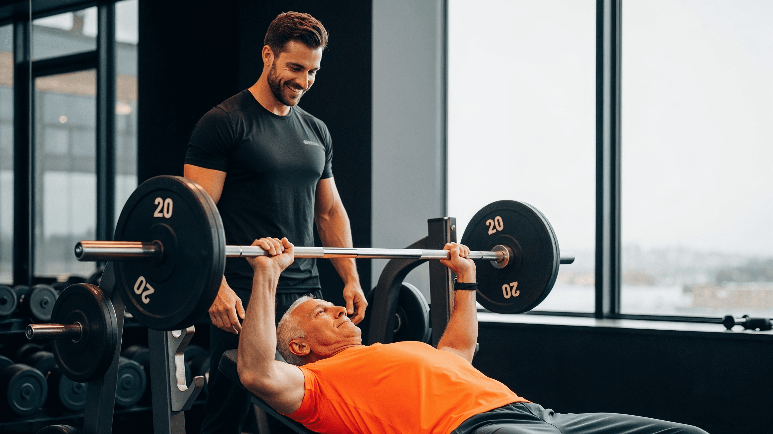 Man som styrketränar på gym för att höja testosteronnivåer och stödja hormonbalans, muskelstyrka och energi