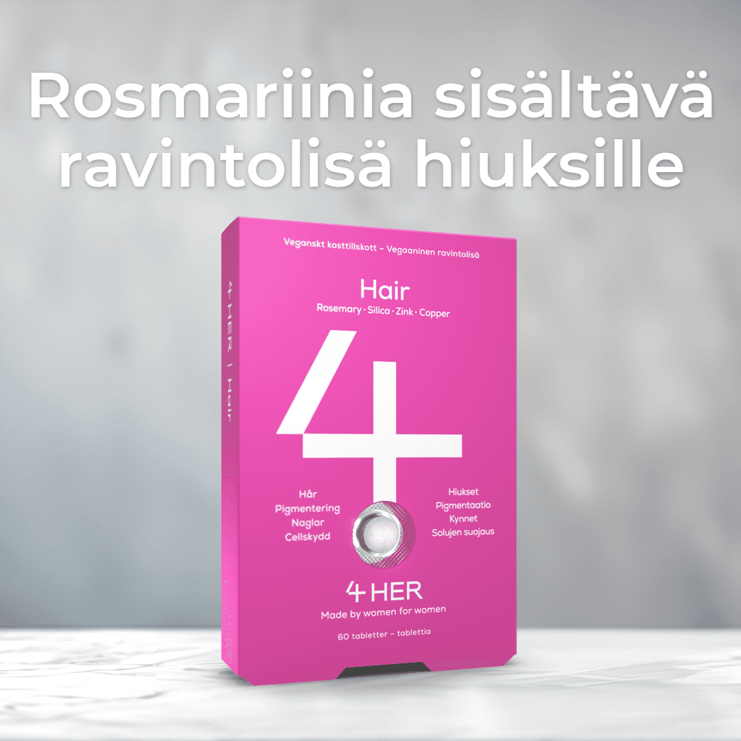 4HER Hair - Rosmariinia sisältävä ravintolisä hiuksille
