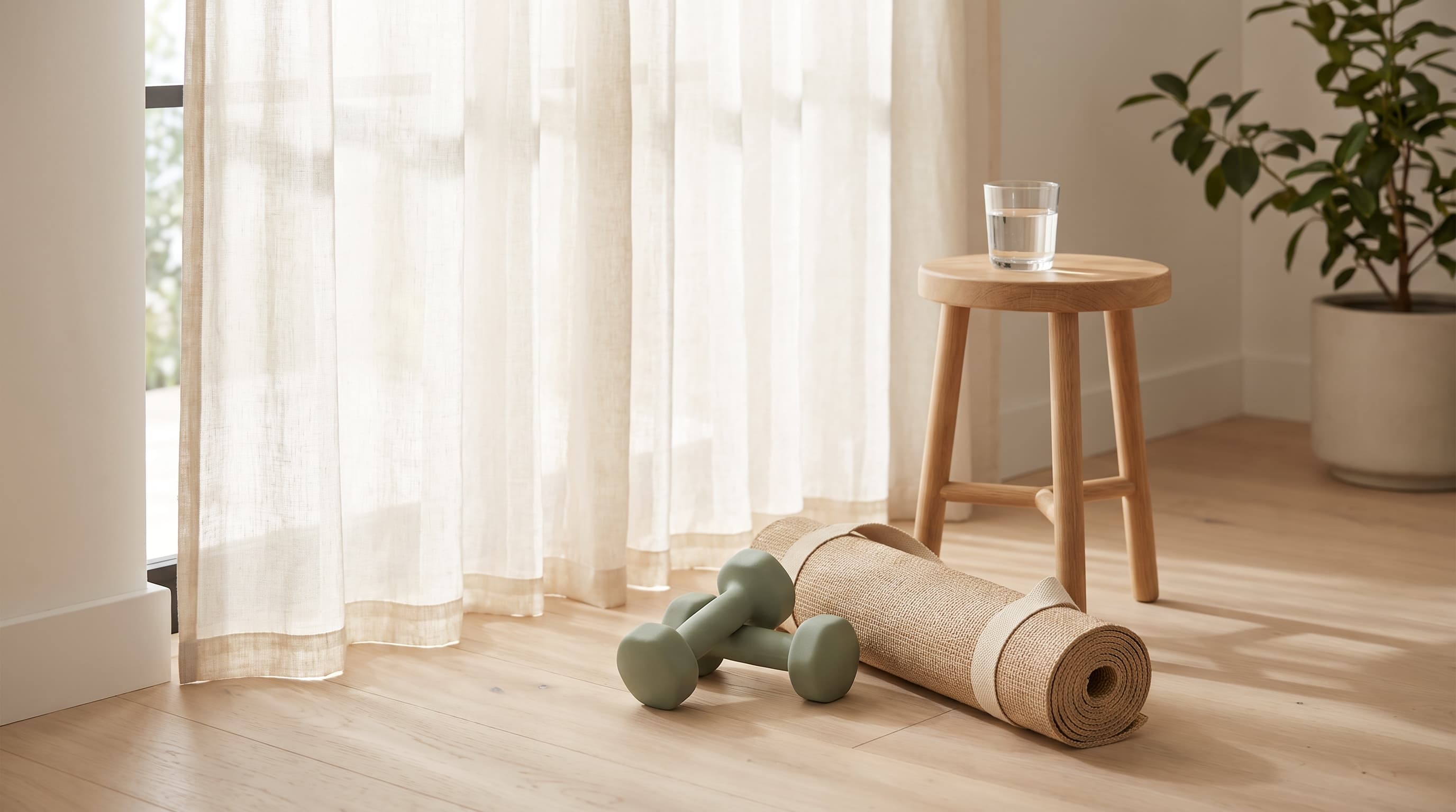 Una donna in palestra mescola polvere di creatina in una borraccia prima dell’allenamento